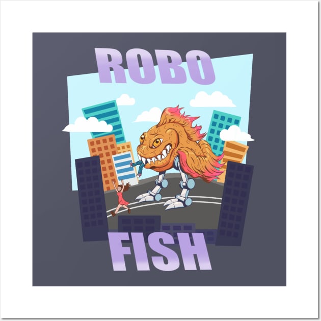 Robo Fish Wall Art by ruben